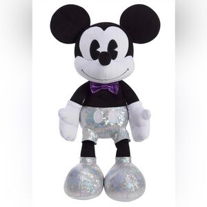 NWT NEW AUTHENTIC WALT DISNEY WORLD MICKEY MOUSE 100 YEARS OF WONDER PLUSH 18"